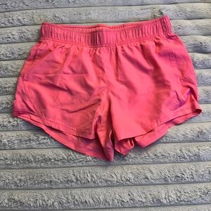Athletic works gym shorts, pink, small 4-6, has pockets